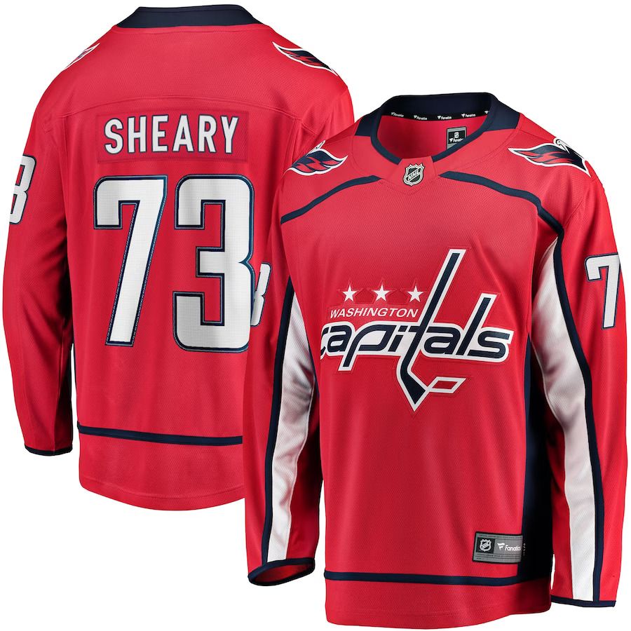 Men Washington Capitals 73 Conor Sheary Fanatics Branded Red Home Breakaway Player NHL Jersey